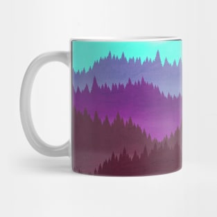 80's Vaporwave Mountains Mug